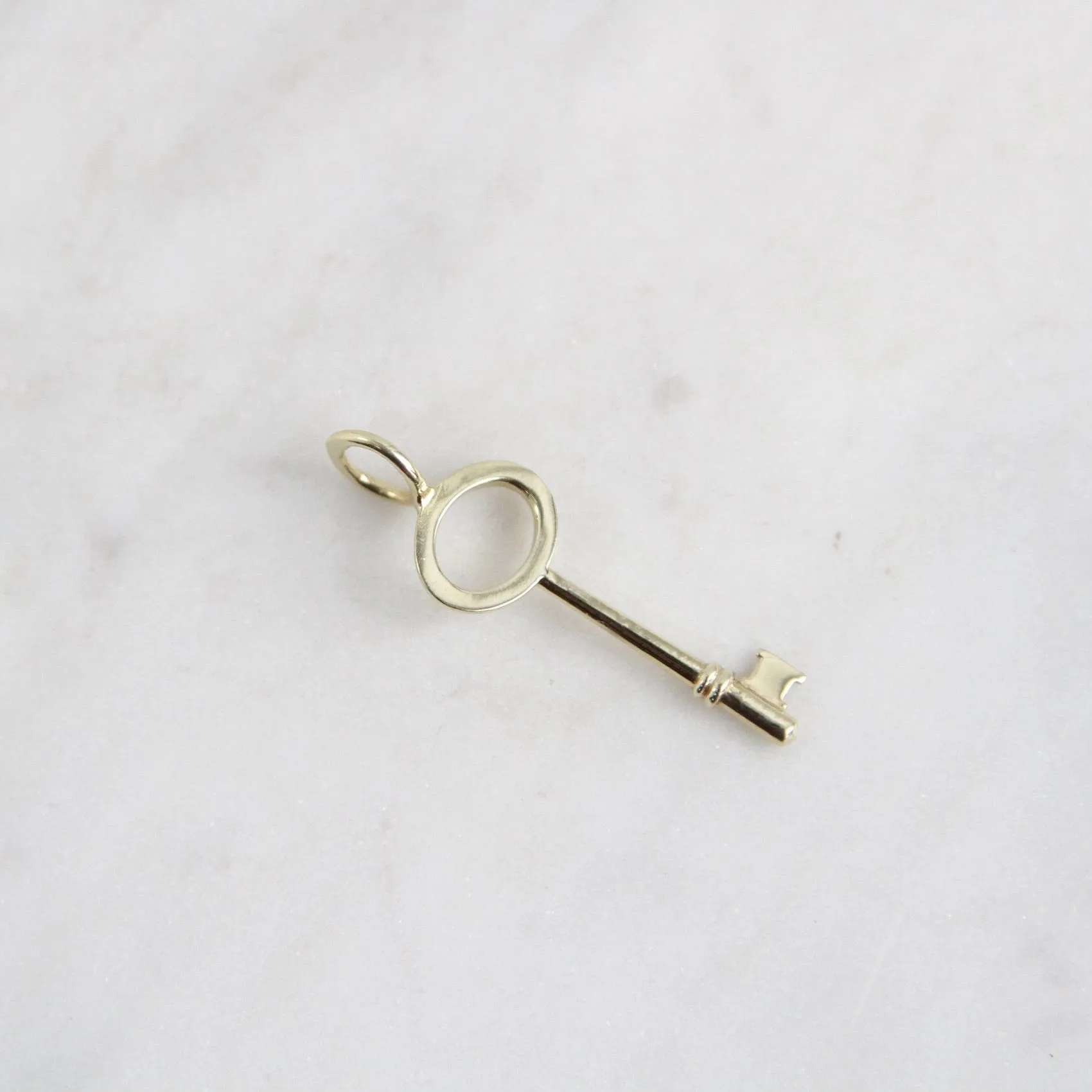 14k Green Gold Small Key Charm