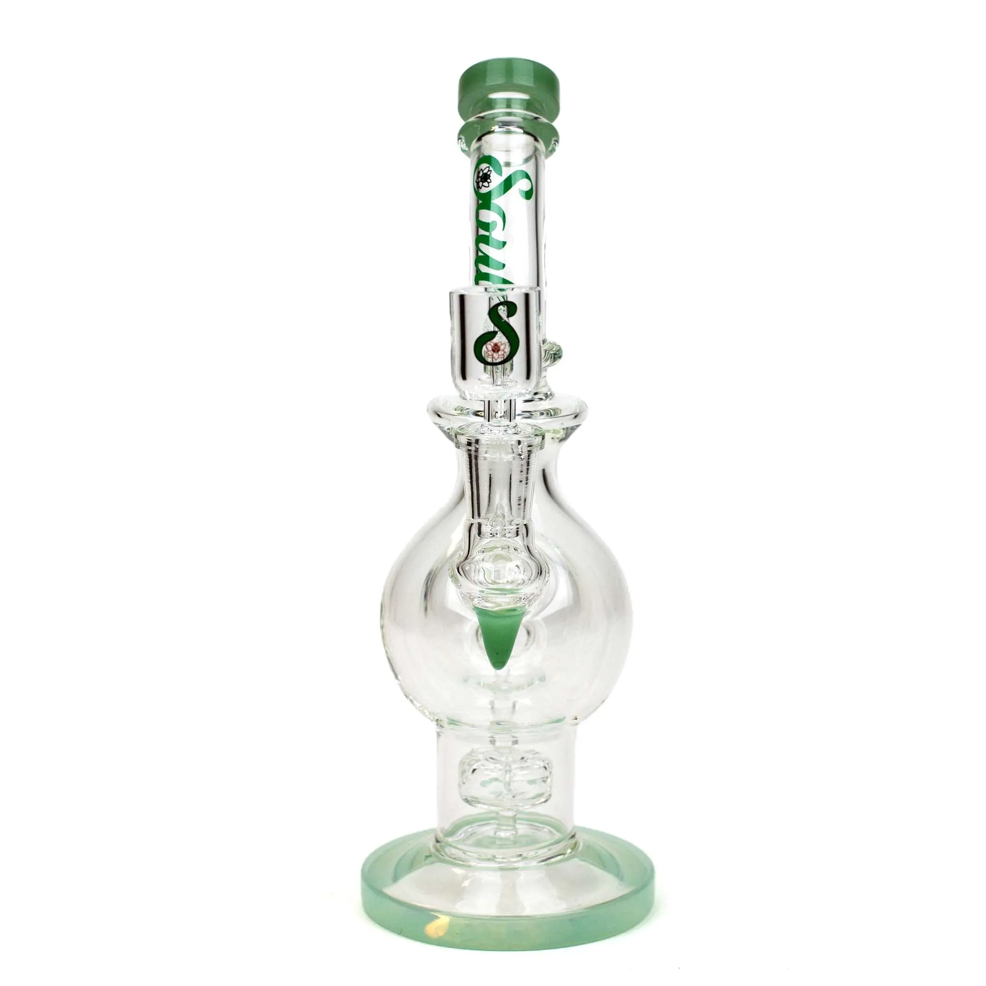 9.5" SOUL 2-in-1 Double Glass Sphere Recycler