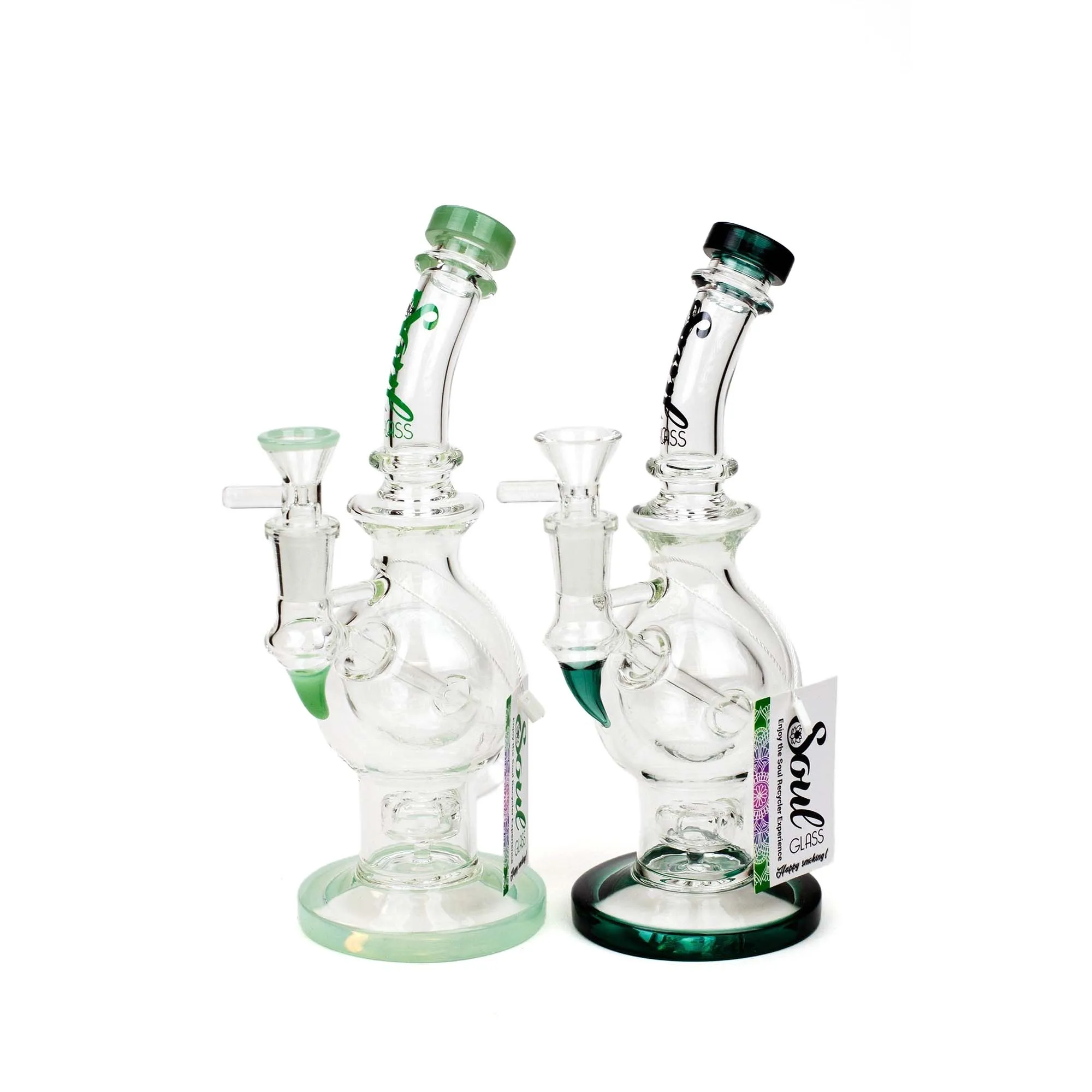 9.5" SOUL 2-in-1 Double Glass Sphere Recycler