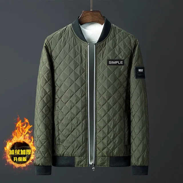 Argyle Diamond Stitching Jacket