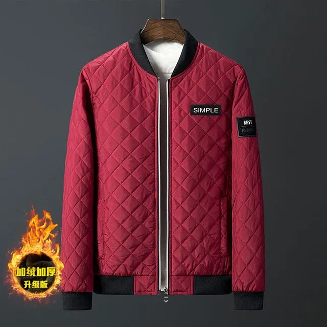 Argyle Diamond Stitching Jacket
