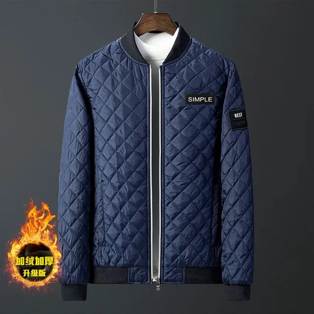 Argyle Diamond Stitching Jacket