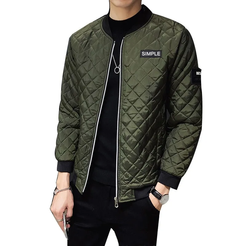 Argyle Diamond Stitching Jacket