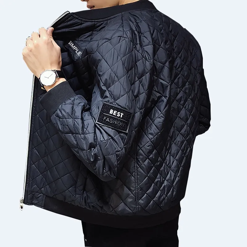 Argyle Diamond Stitching Jacket
