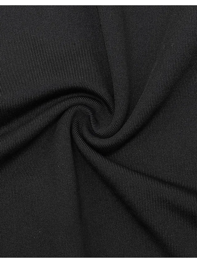 Arsuxeo Men's Compression Shirt Running Shirt Stripe-Trim Reflective Strip Long Sleeve Base Layer Athletic Winter Spandex Breathable Moisture Wicking Soft Running Active Training Jogging Sportswear