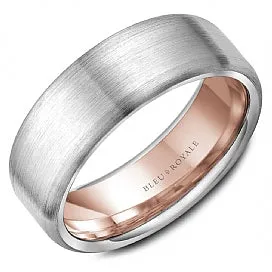 Bleu Royale 14K Gold Wedding Band RYL-010WR75