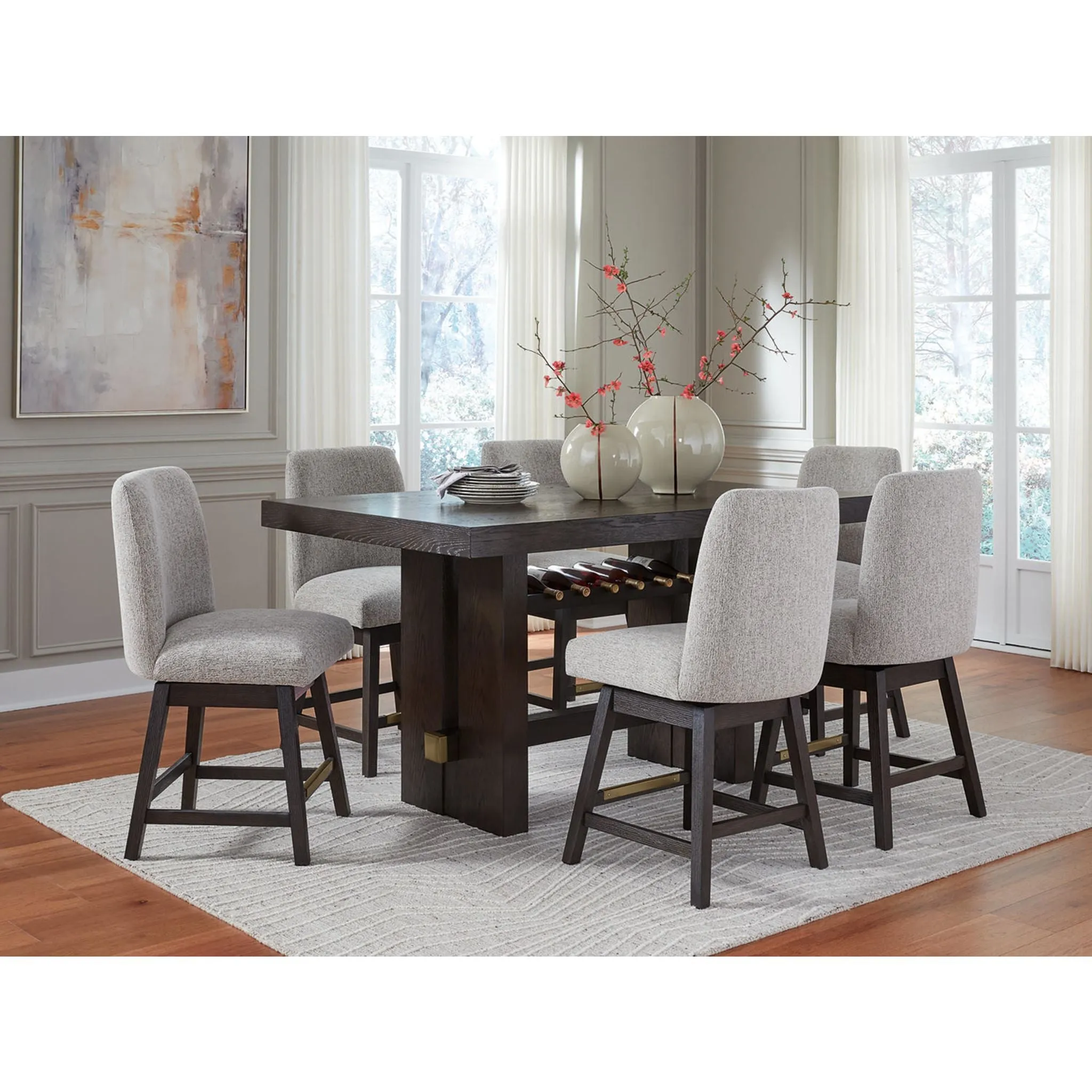 Burkhaus 5 Piece Counter Height Dining Set