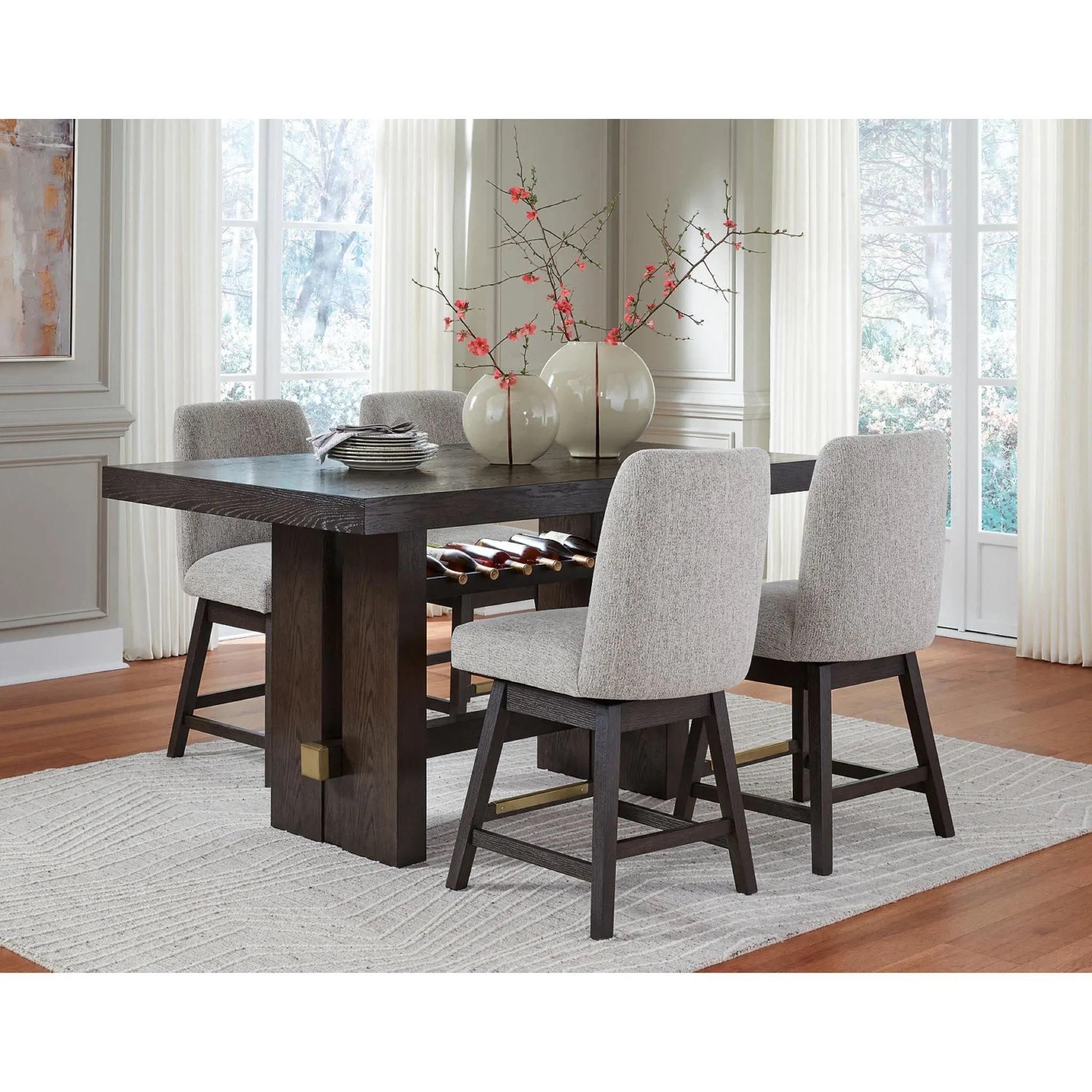 Burkhaus 5 Piece Counter Height Dining Set