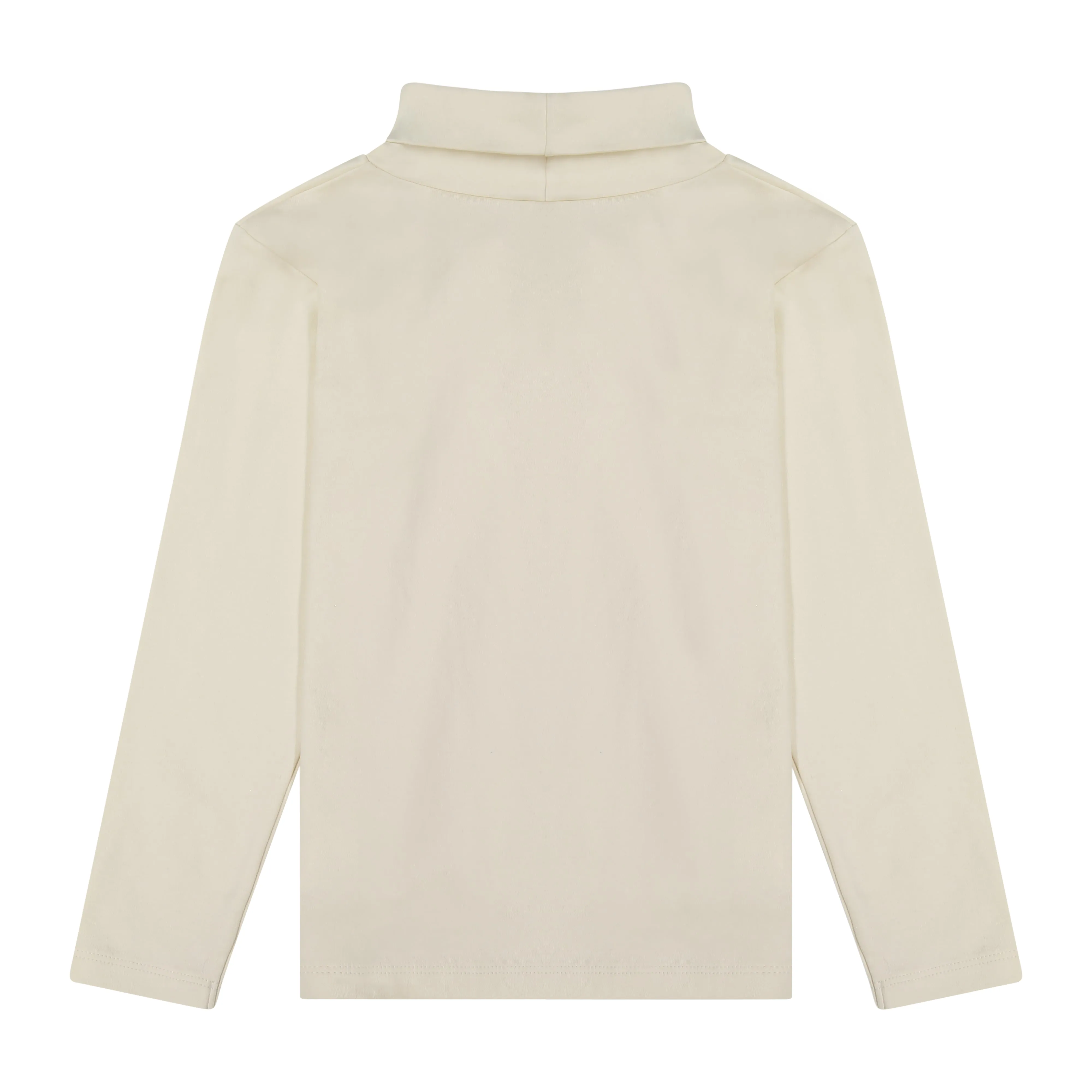 Cream Pima Cotton Turtleneck