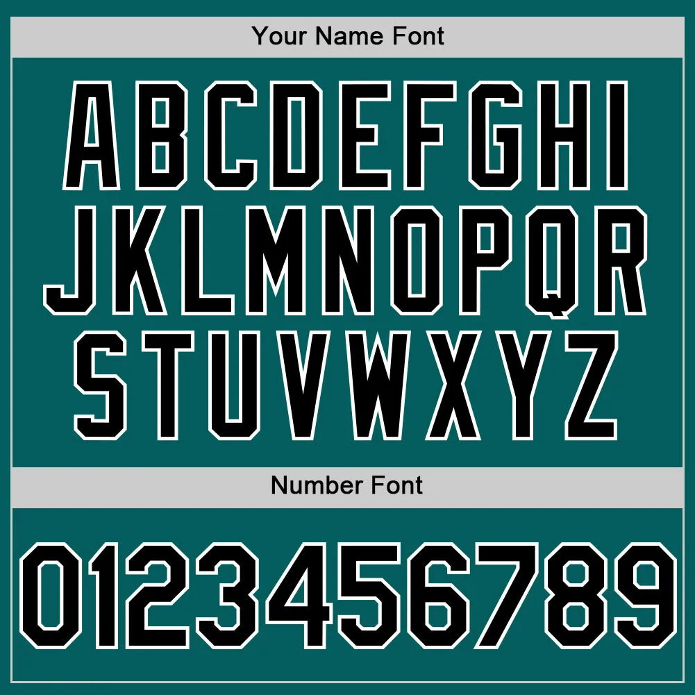 Custom Teal Black-White Authentic Sleeveless Baseball Jersey