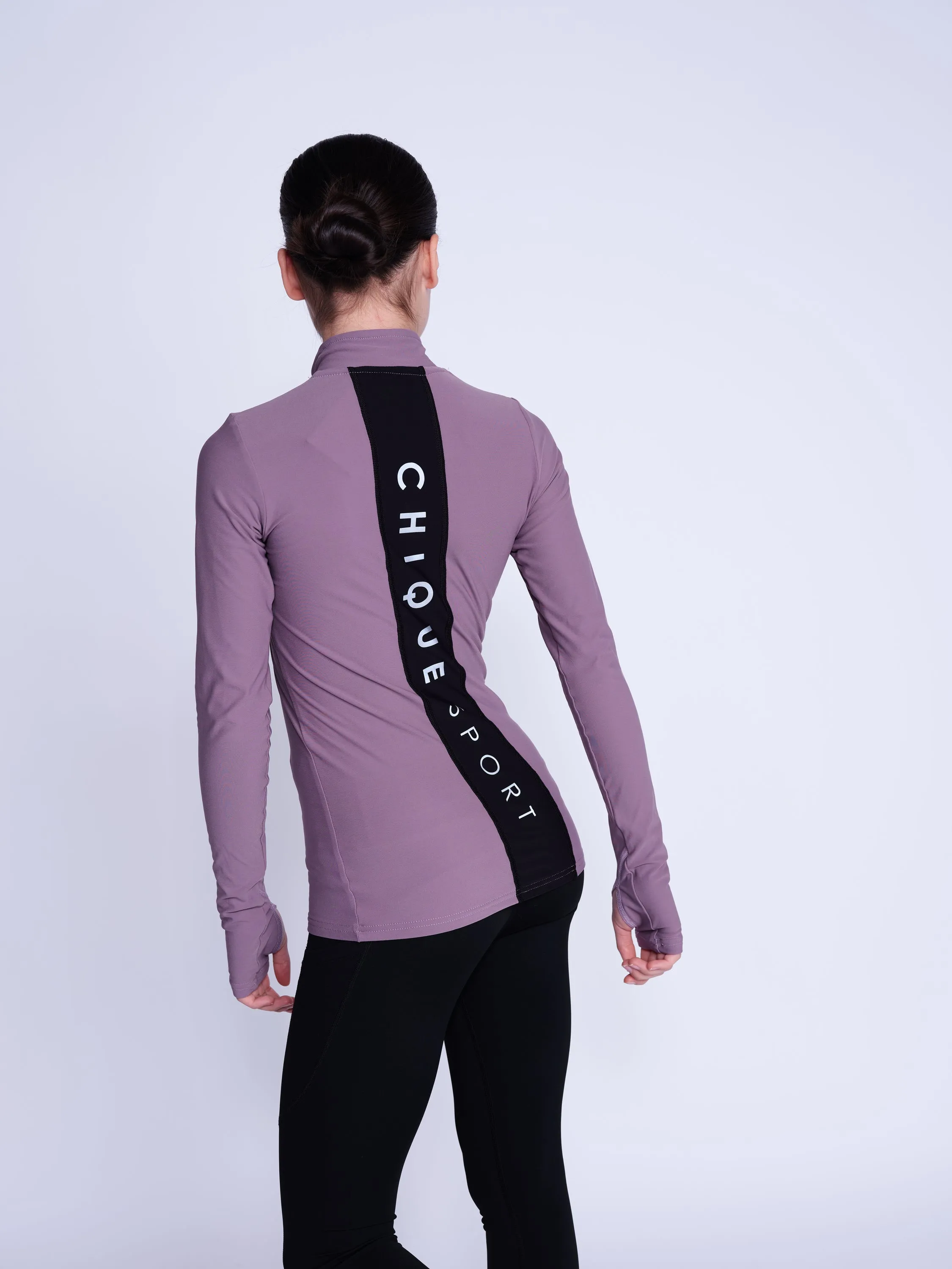 Desire Half-Zip Top in Mink