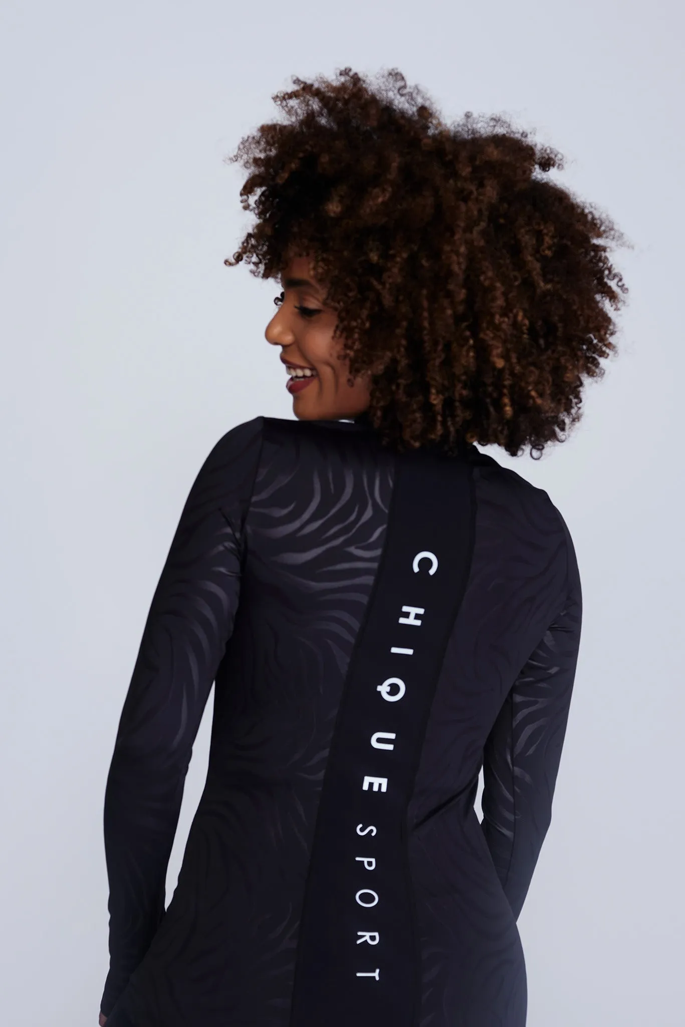 Desire Half-Zip Top in Zebra