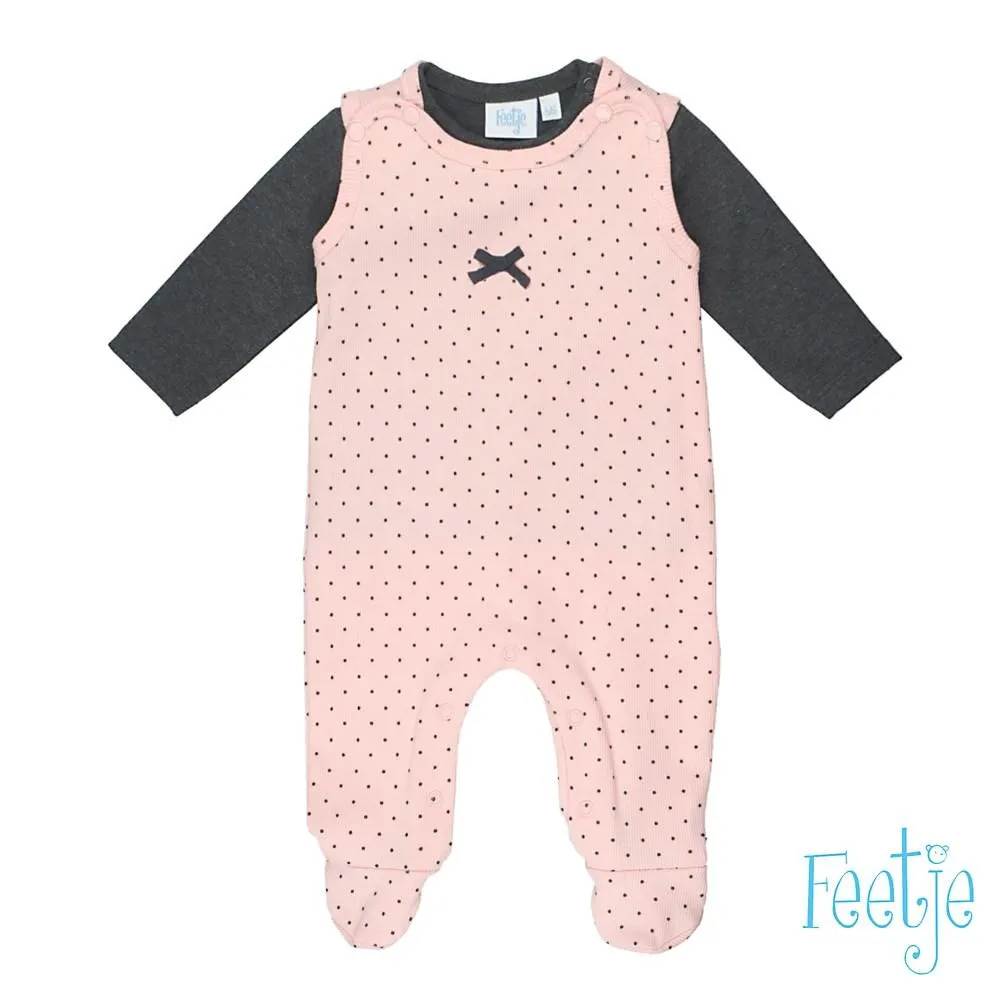 DOTS Allover Print 2-Piece Romper Set