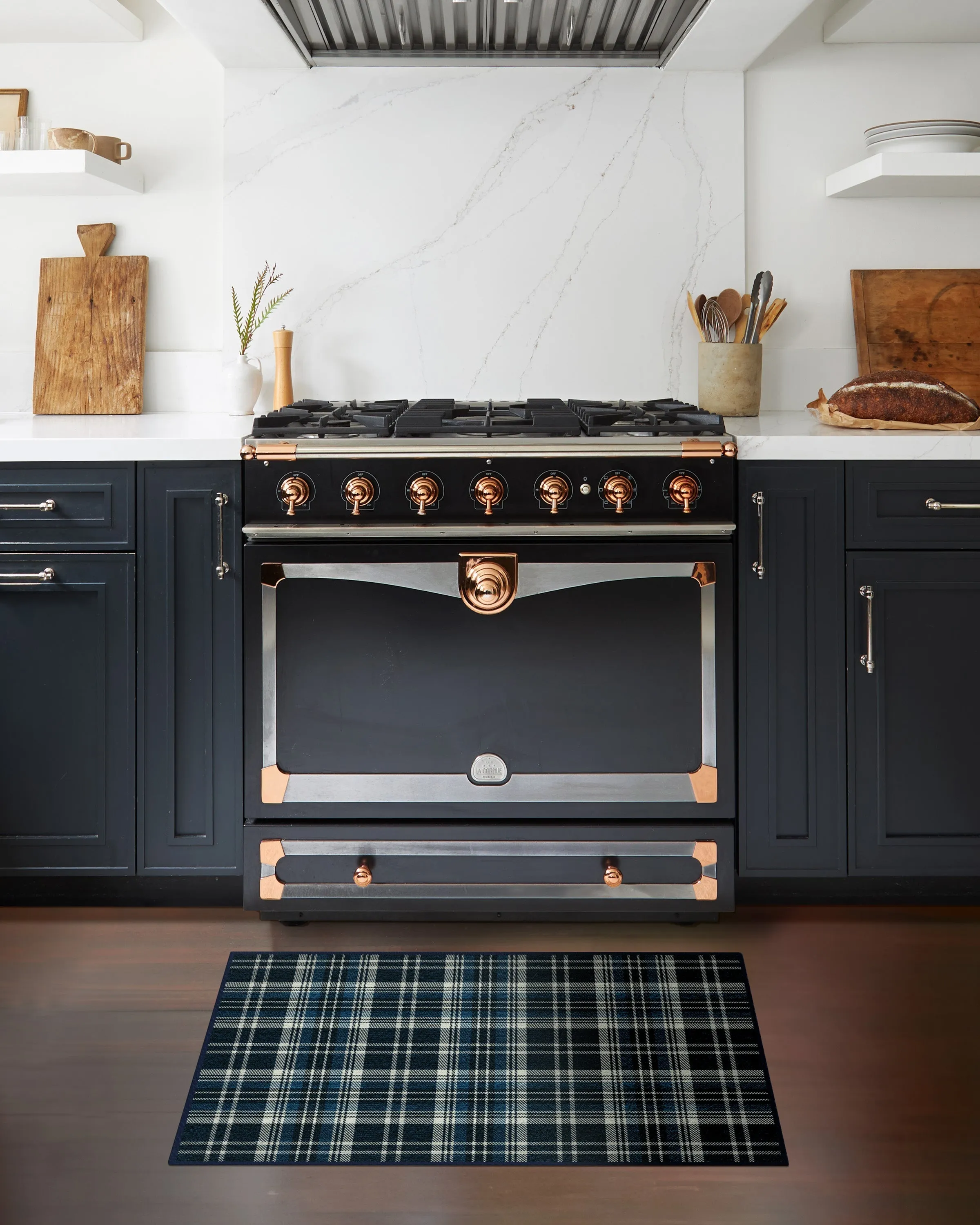 Dress Stewart Tartan Navy Rug