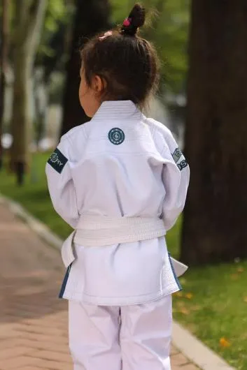 FLUORY BJJF30 JIU JITSU GI JUNIOR SIZE XXS-XL WHITE