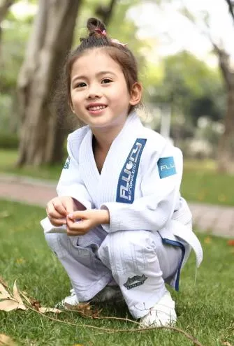 FLUORY BJJF30 JIU JITSU GI JUNIOR SIZE XXS-XL WHITE