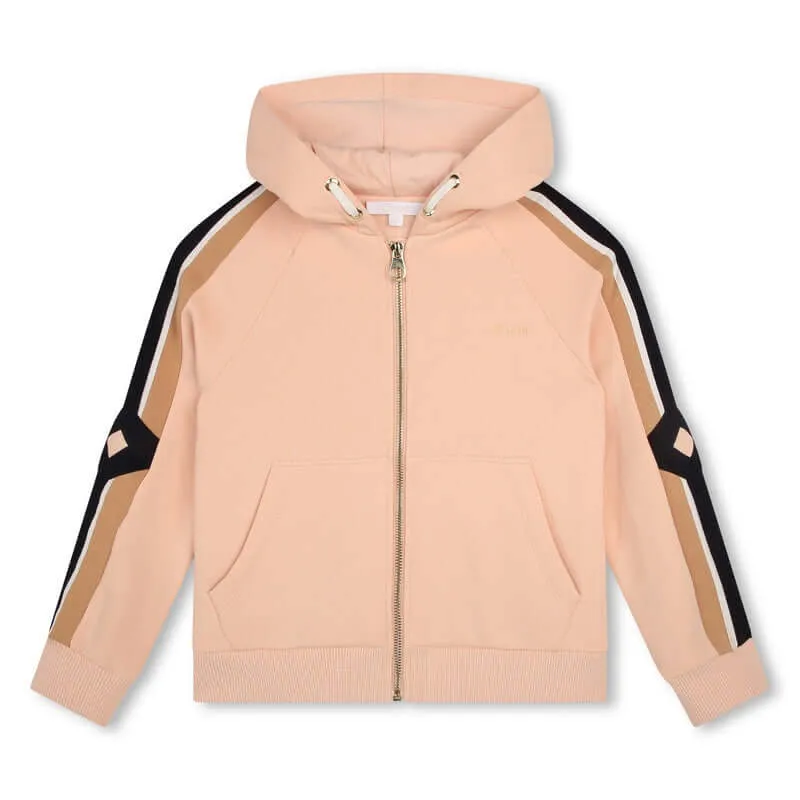Girls Peach Organic Tracksuit