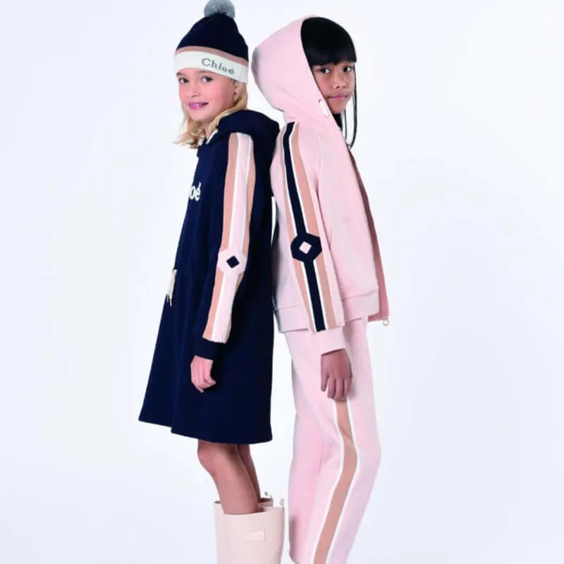 Girls Peach Organic Tracksuit