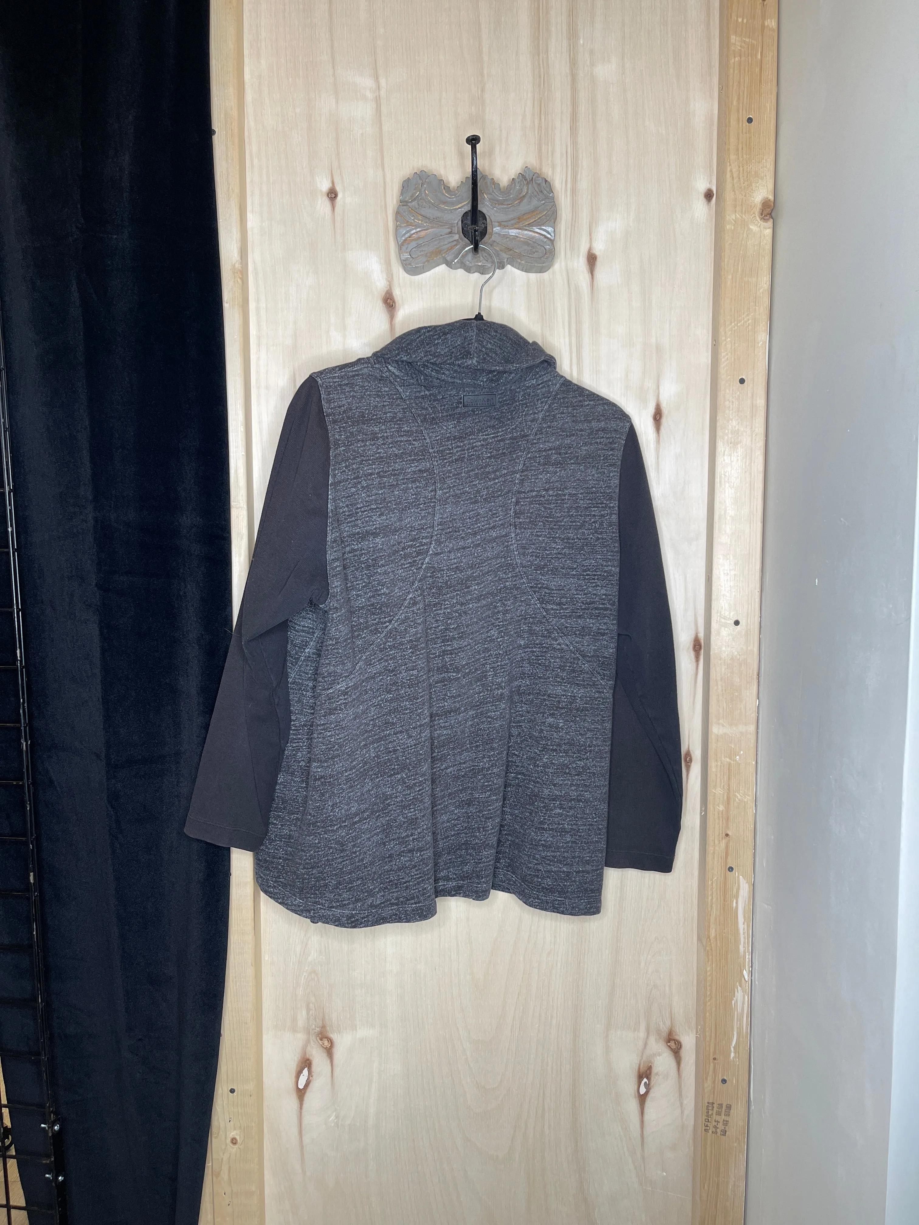 Grey Jacket with Black Sleeves