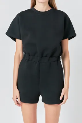 Grey Lab Scuba Romper with Pockets