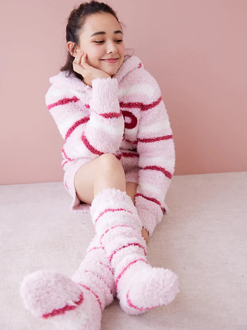 HOLIDAY Gelato Fuzzy Border Zip-Up Hoodie