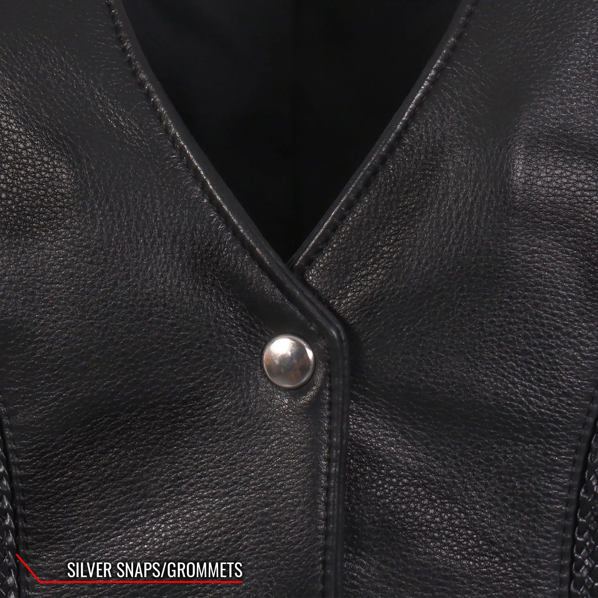 Hot Leathers VSL5001 USA Made Ladies Braided Leather Motorcycle Biker Vest