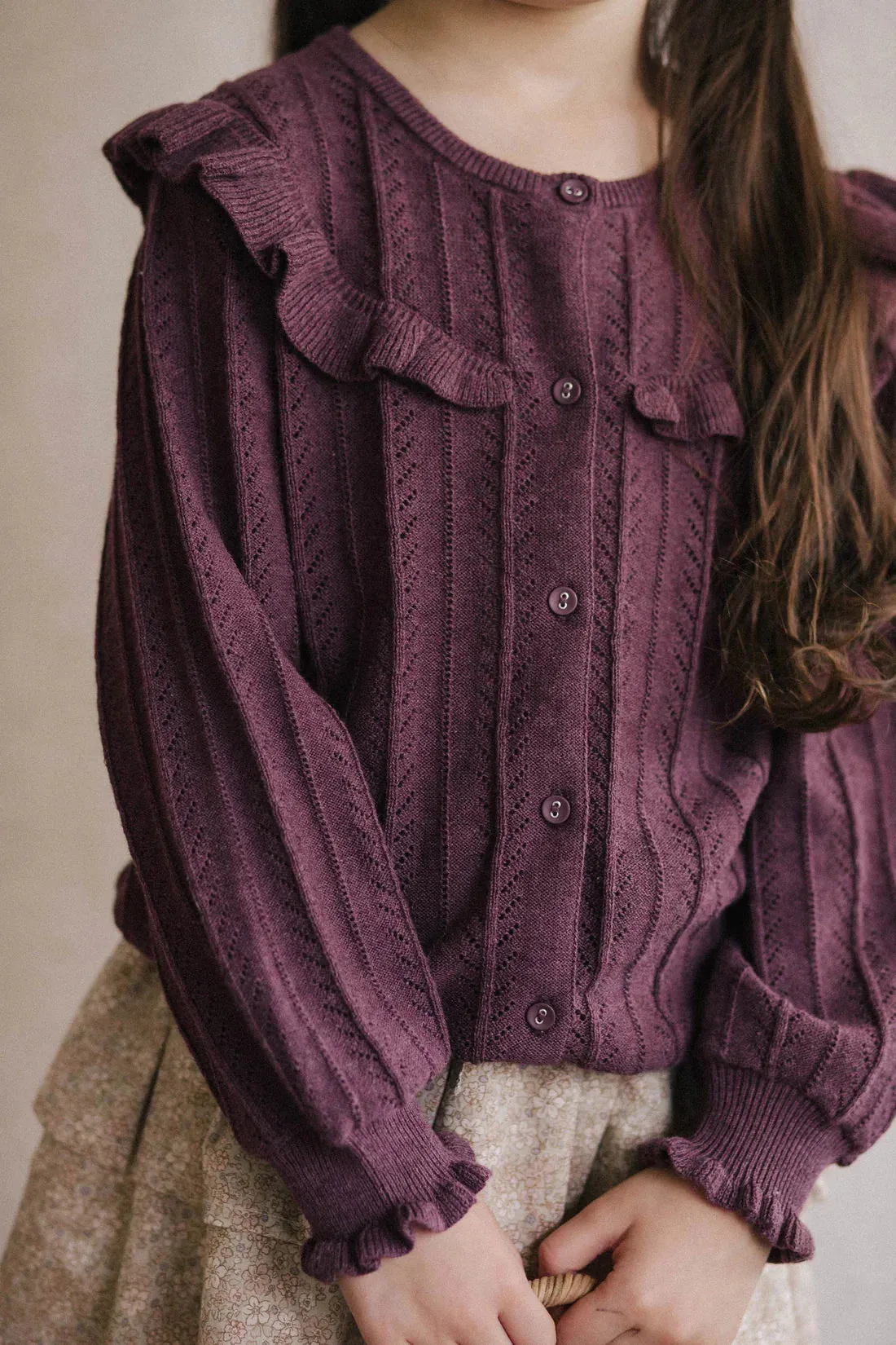 JAMIE KAY | Thea Cardigan - Wild Plum