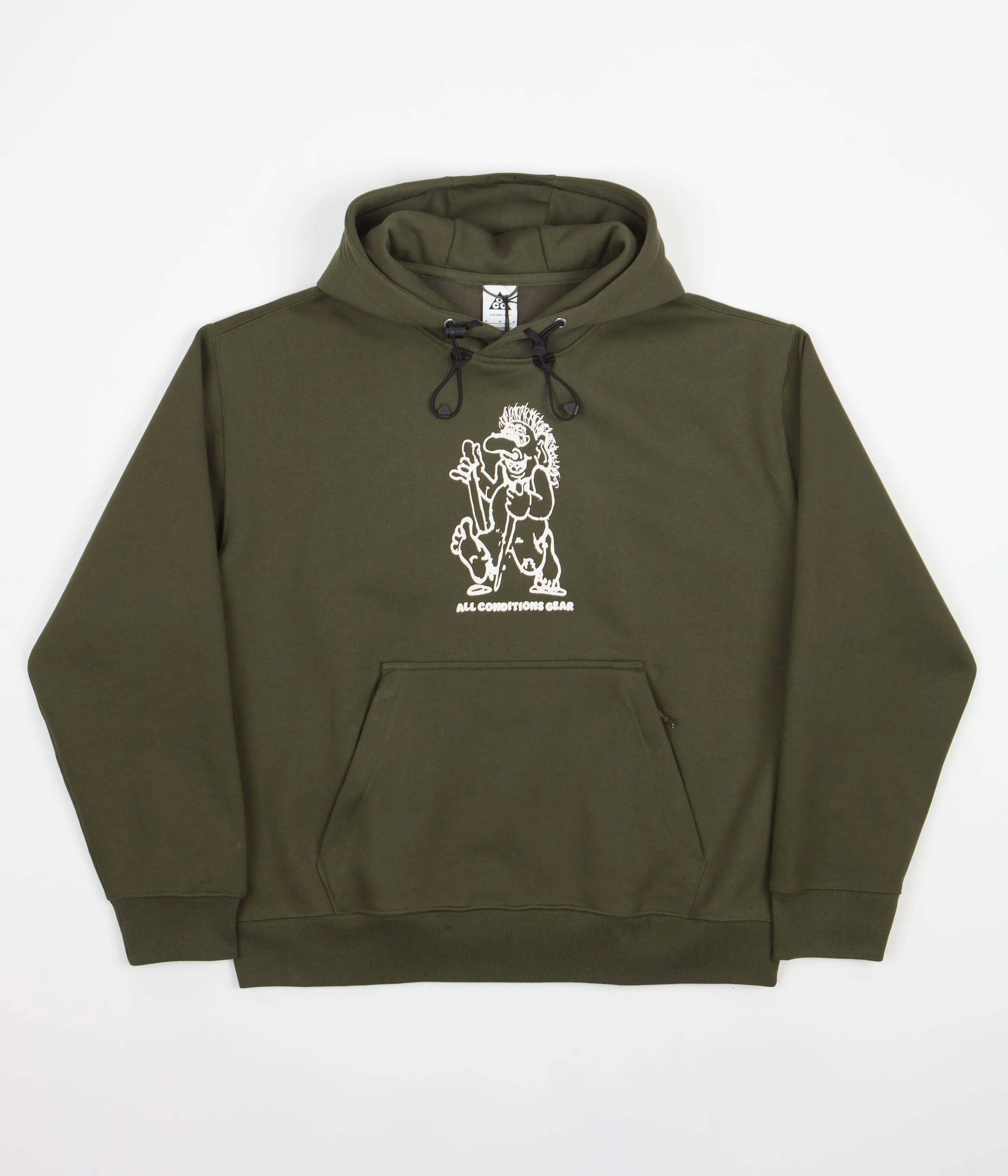 Nike ACG Troll Therma-FIT Fleece Hoodie - Cargo Khaki / Black / Summit White
