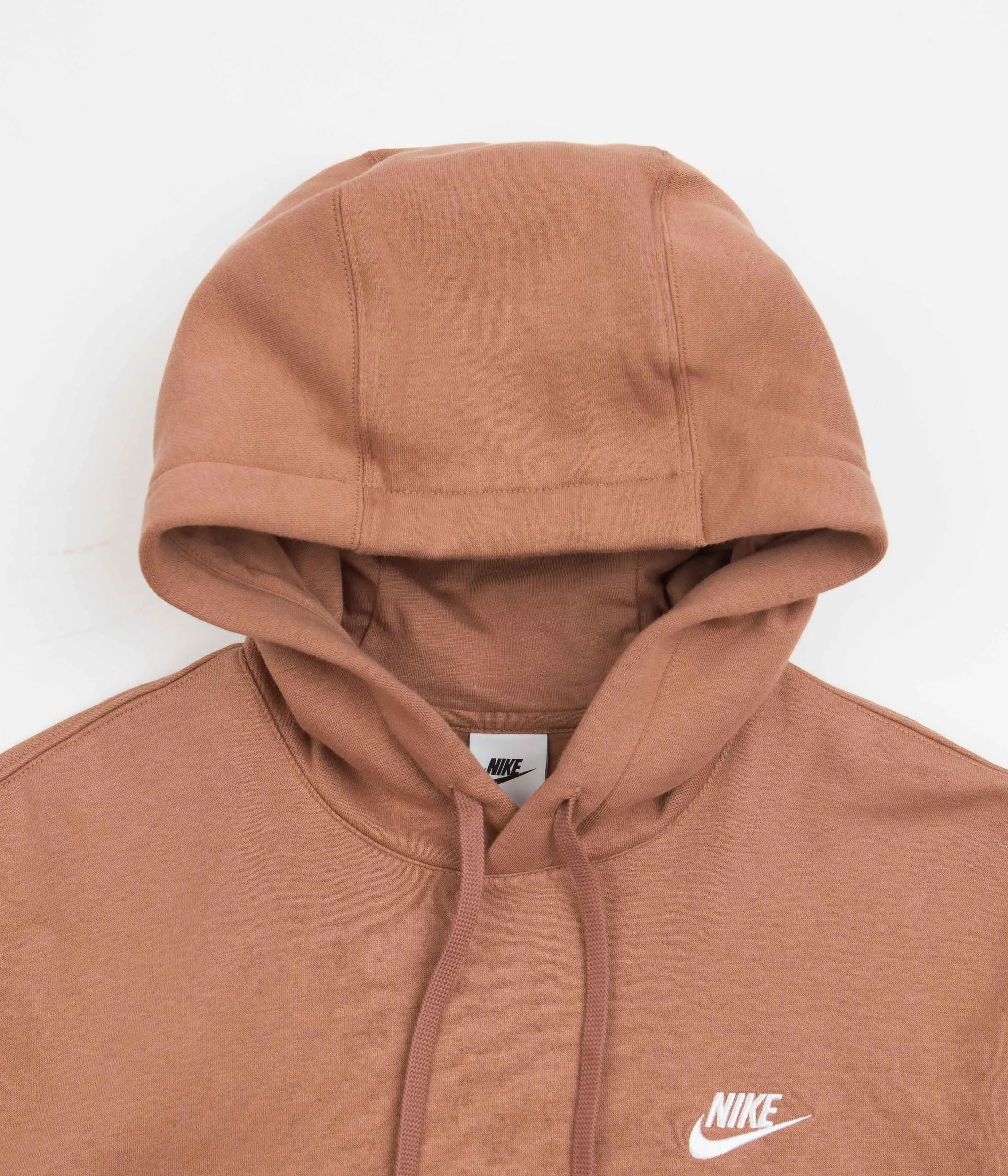 Nike Club Fleece Hoodie - Mineral Clay / Mineral Clay / White
