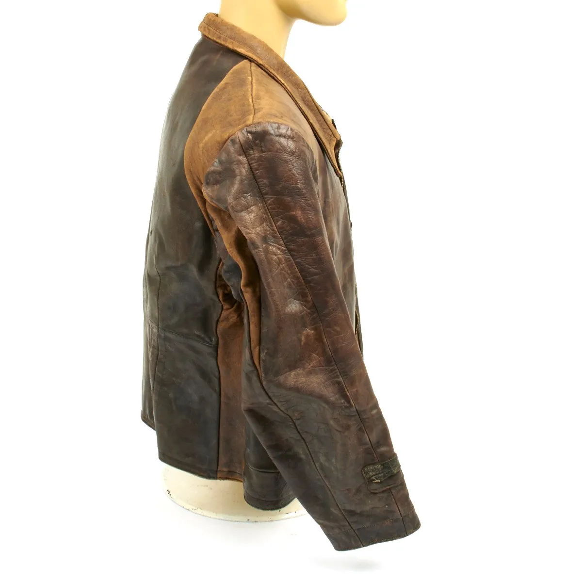 Original German WWII Luftwaffe Leather Flight Jacket