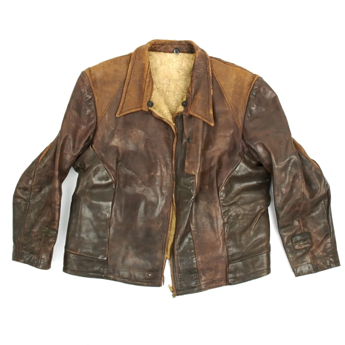 Original German WWII Luftwaffe Leather Flight Jacket