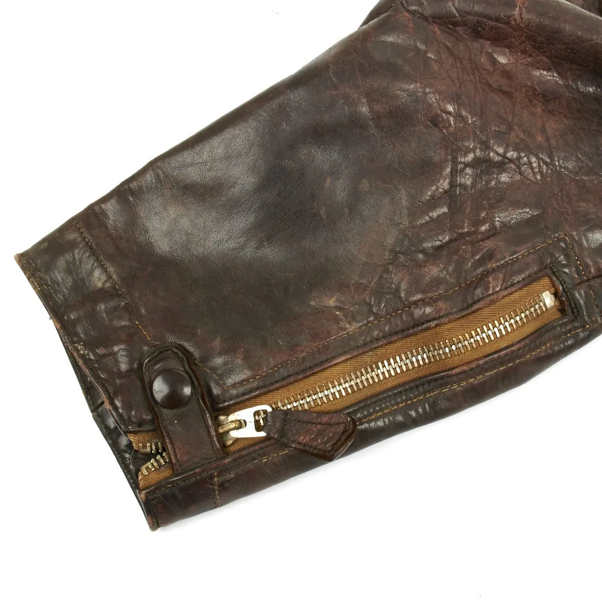 Original German WWII Luftwaffe Leather Flight Jacket