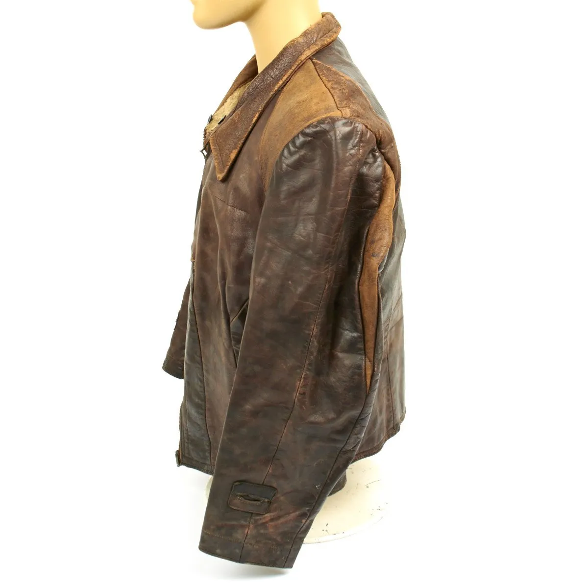 Original German WWII Luftwaffe Leather Flight Jacket