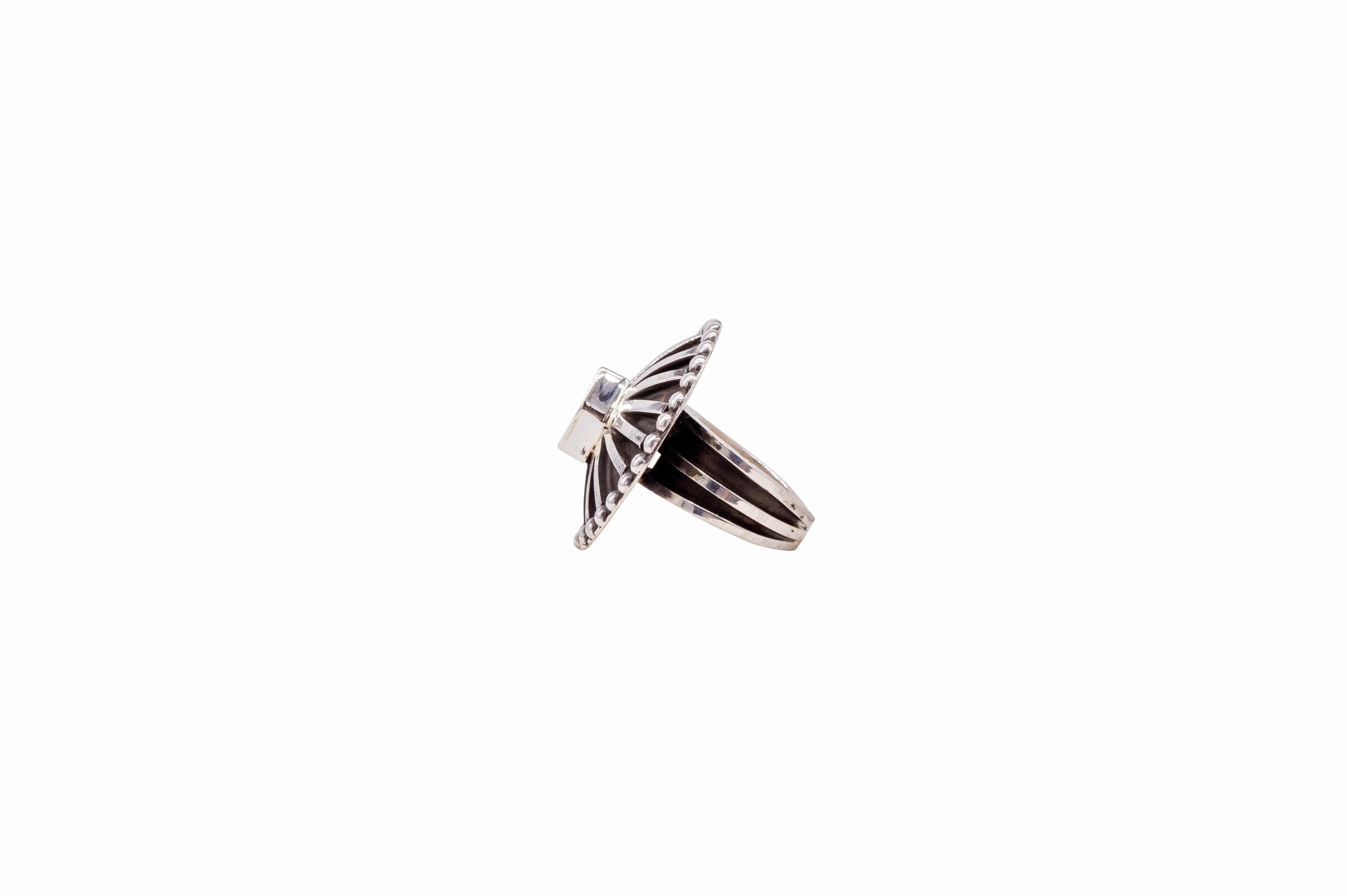 Sterling Silver Overlay Ring | Tom Hawk