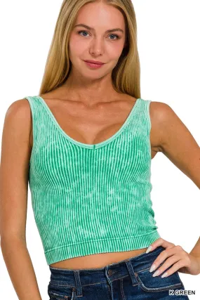 V-neck bras tank top Kelly Green