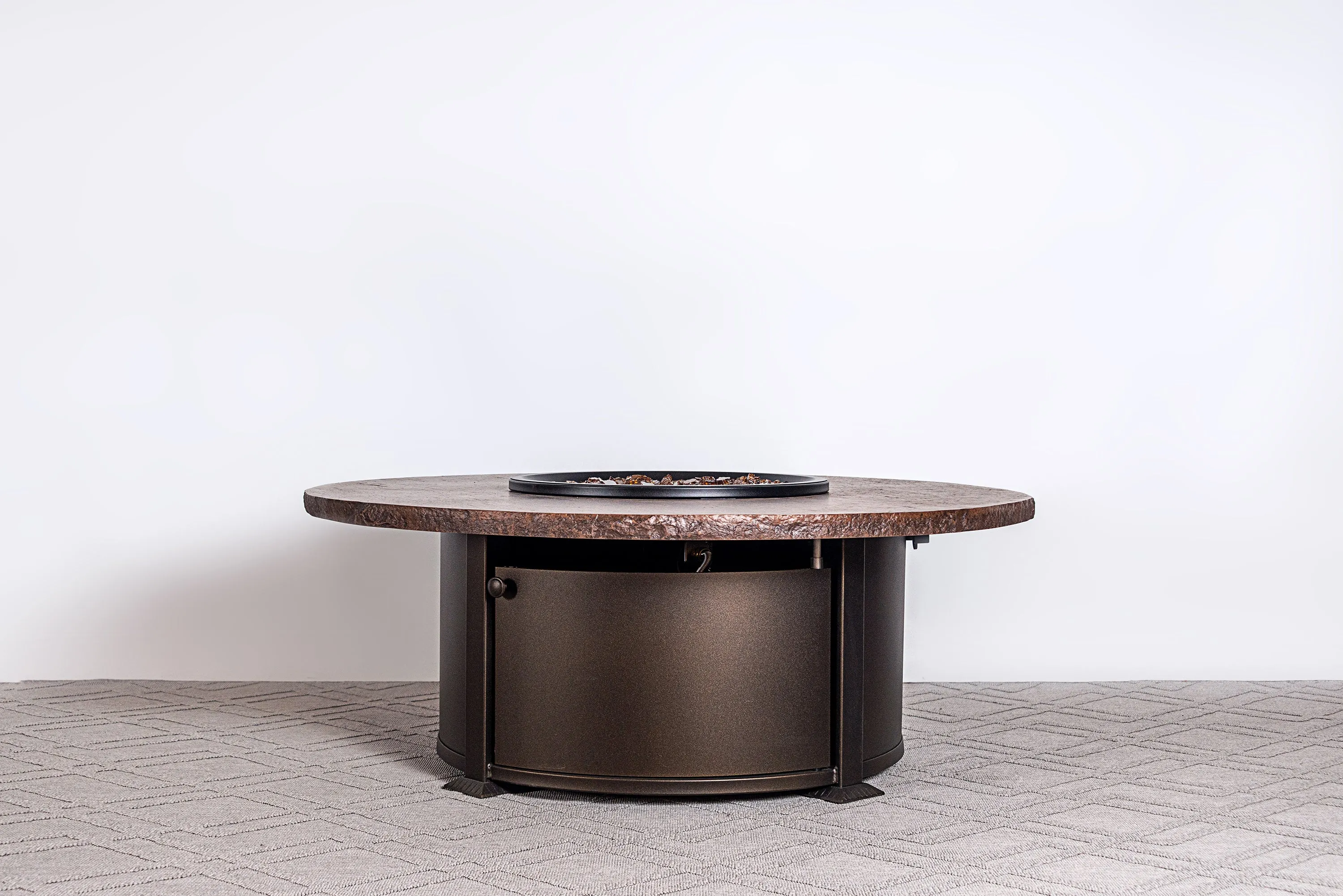 Valero 48" Round Composite Slate Fire Table (19" Height)