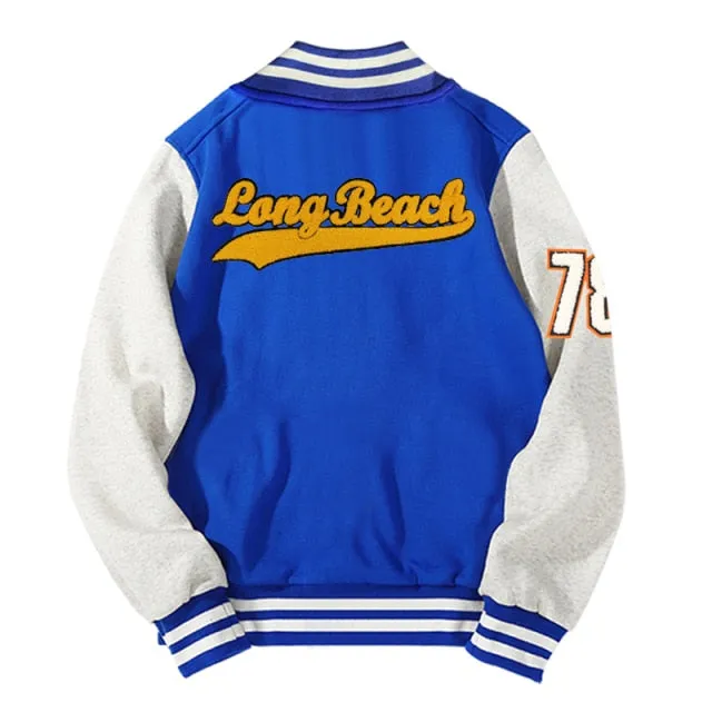 Varsity white sleeve letterman