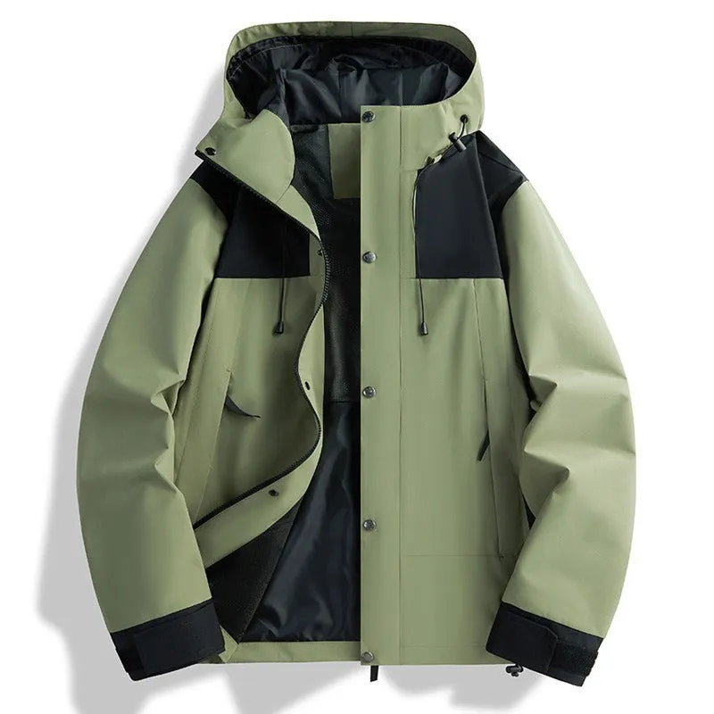 windproof and waterproof women's single-layer couple sports mountaineering clothing