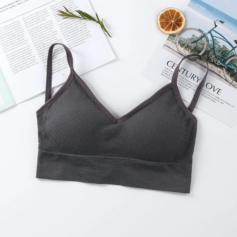 Women seamless padded top