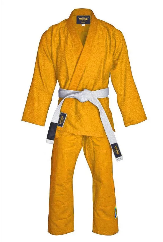 Yellow & Orange Color Custom Brazilian JIU-JITSU GI/ BJJ KIMONO